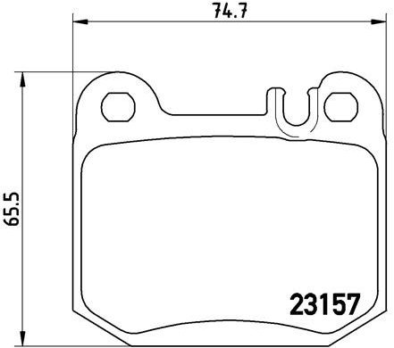 

BREMBO Sada brzdových destiček P 50 043