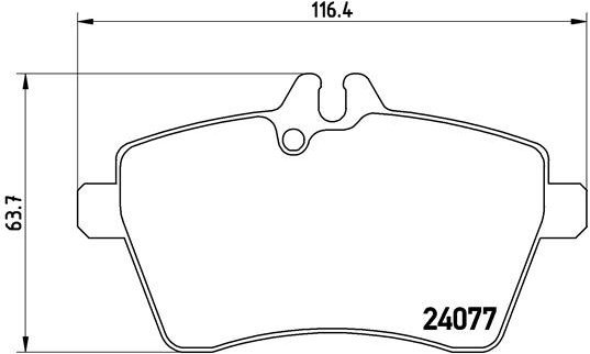 

BREMBO Sada brzdových destiček P 50 056