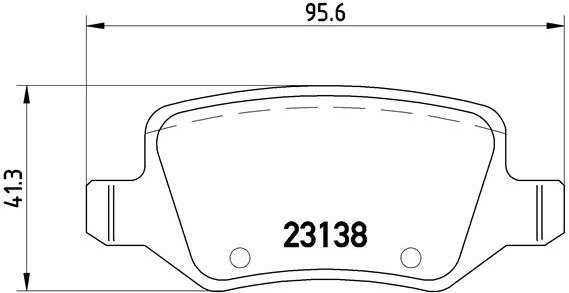 

BREMBO Sada brzdových destiček P 50 058