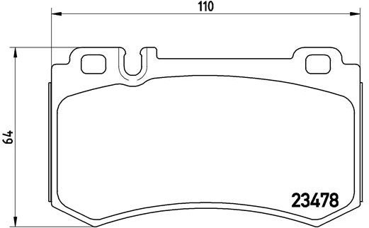 

BREMBO Sada brzdových destiček P 50 061