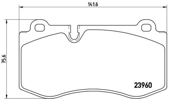 

BREMBO Sada brzdových destiček P 50 074