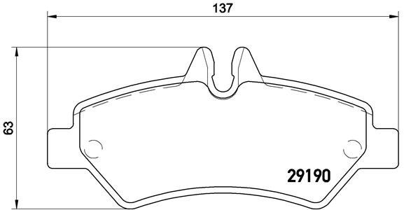 

BREMBO Sada brzdových destiček P 50 084