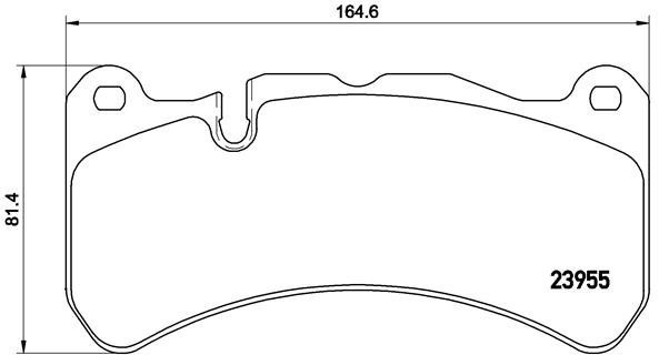 

BREMBO Sada brzdových destiček P 50 092