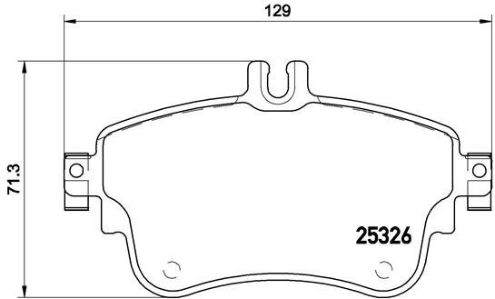 

BREMBO Sada brzdových destiček P 50 094