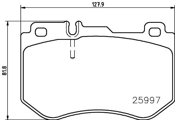 

BREMBO Sada brzdových destiček P 50 123
