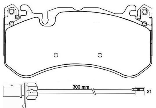 

BREMBO Sada brzdových destiček P 50 127