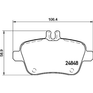 

BREMBO Sada brzdových destiček P 50 135