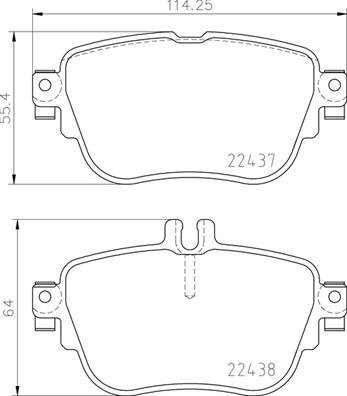 

BREMBO Sada brzdových destiček P 50 136