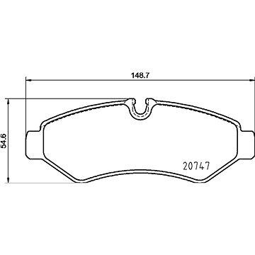 

BREMBO Sada brzdových destiček P 50 155