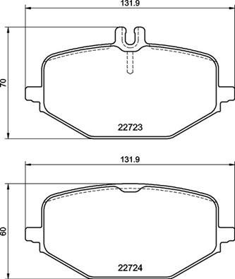 

BREMBO Sada brzdových destiček P 50 161
