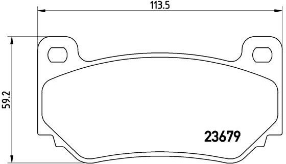 

BREMBO Sada brzdových destiček P 52 018