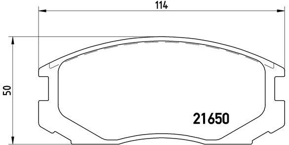 

BREMBO Sada brzdových destiček P 54 015
