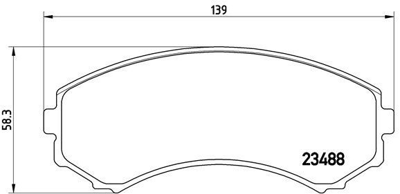 

BREMBO Sada brzdových destiček P 54 029
