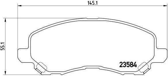 

BREMBO Sada brzdových destiček P 54 030