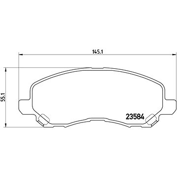 

BREMBO Sada brzdových destiček P 54 030X