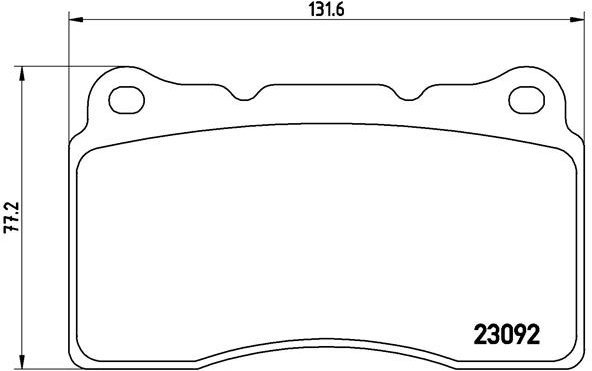 

BREMBO Sada brzdových destiček P 54 040