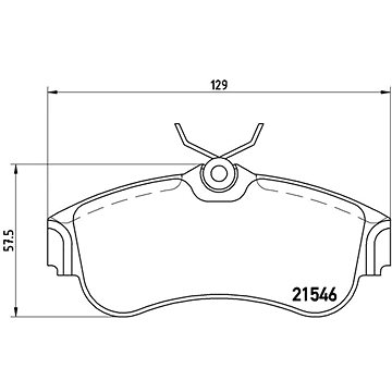 

BREMBO Sada brzdových destiček P 56 022