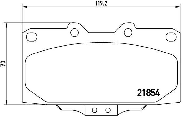 

BREMBO Sada brzdových destiček P 56 034