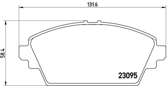 

BREMBO Sada brzdových destiček P 56 044