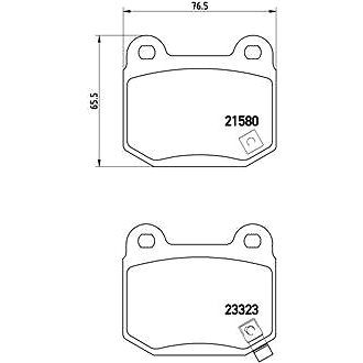 

BREMBO Sada brzdových destiček P 56 048