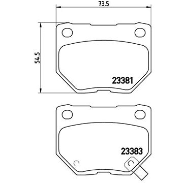 

BREMBO Sada brzdových destiček P 56 054