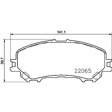 

BREMBO Sada brzdových destiček P 56 100