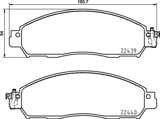 

BREMBO Sada brzdových destiček P 56 120