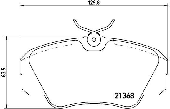 

BREMBO Sada brzdových destiček P 59 016