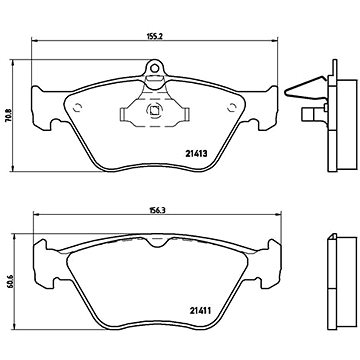 

BREMBO Sada brzdových destiček P 59 019