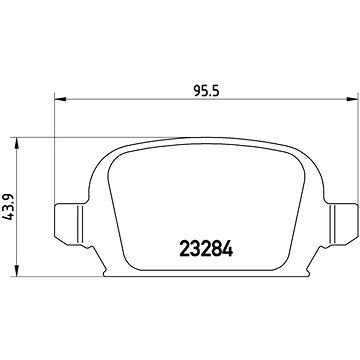 

BREMBO Sada brzdových destiček P 59 037