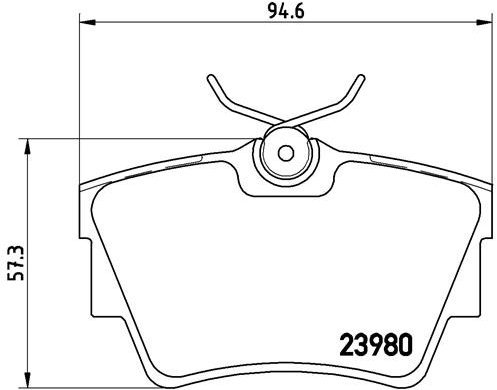 

BREMBO Sada brzdových destiček P 59 041