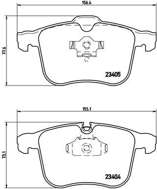 

BREMBO Sada brzdových destiček P 59 049