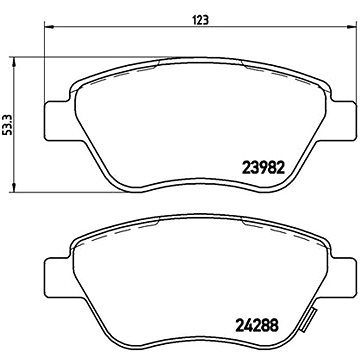 

BREMBO Brzdové destičky P 59 051X