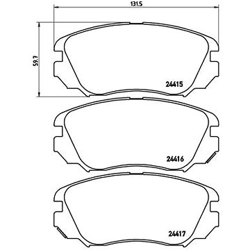 

BREMBO Brzdové destičky P 59 054X