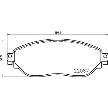 

BREMBO Sada brzdových destiček P 59 082