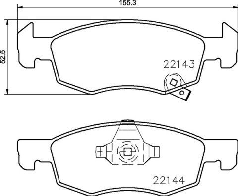 

BREMBO Sada brzdových destiček P 59 084
