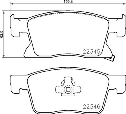 

BREMBO Sada brzdových destiček P 59 091