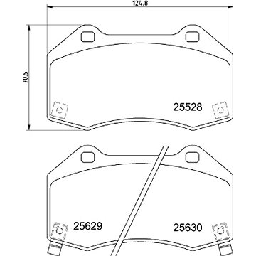

BREMBO Sada brzdových destiček P 59 094