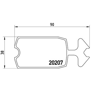 

BREMBO Sada brzdových destiček P 61 002