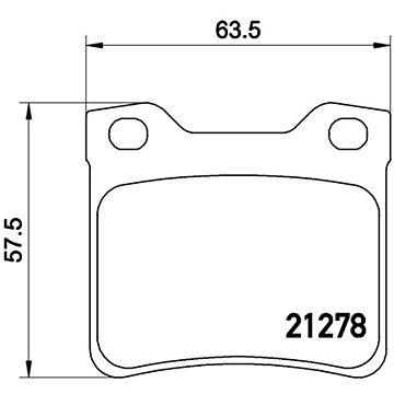 

BREMBO Sada brzdových destiček P 61 058