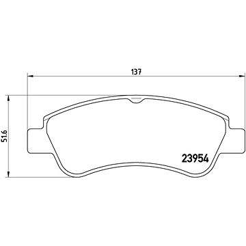 

BREMBO Sada brzdových destiček P 61 066X