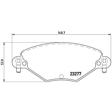 

BREMBO Sada brzdových destiček P 61 071