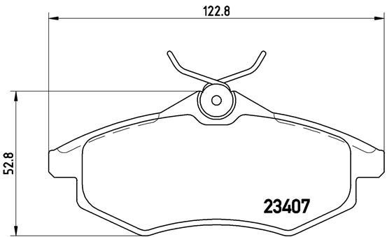 

BREMBO Sada brzdových destiček P 61 074