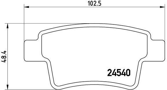 

BREMBO Sada brzdových destiček P 61 085