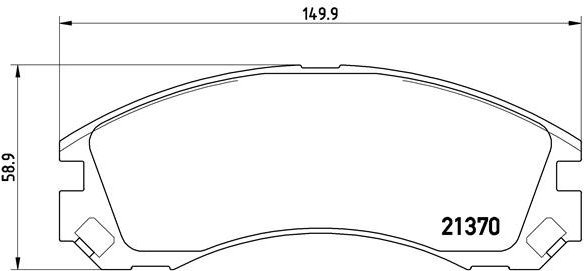 

BREMBO Sada brzdových destiček P 61 089