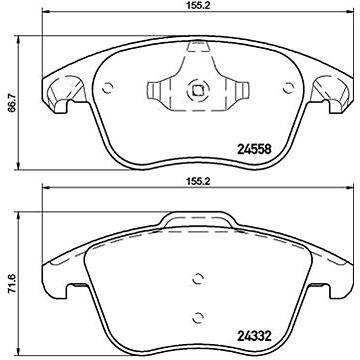 

BREMBO Brzdové destičky P 61 117X