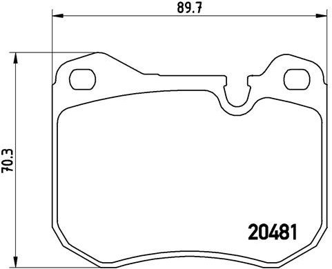 

BREMBO Sada brzdových destiček P 65 002