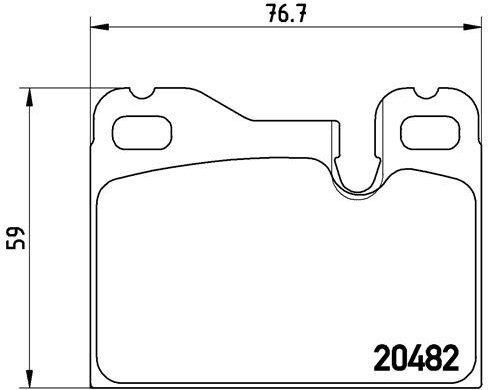 

BREMBO Sada brzdových destiček P 65 003