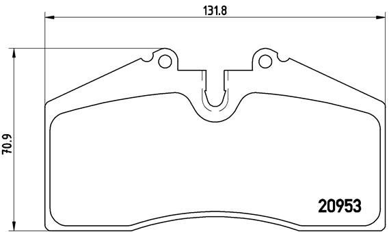 

BREMBO Sada brzdových destiček P 65 005