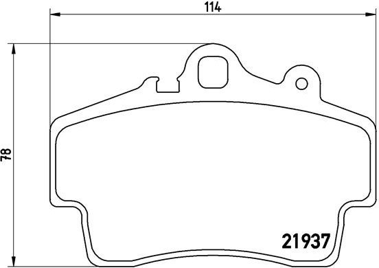 

BREMBO Sada brzdových destiček P 65 007
